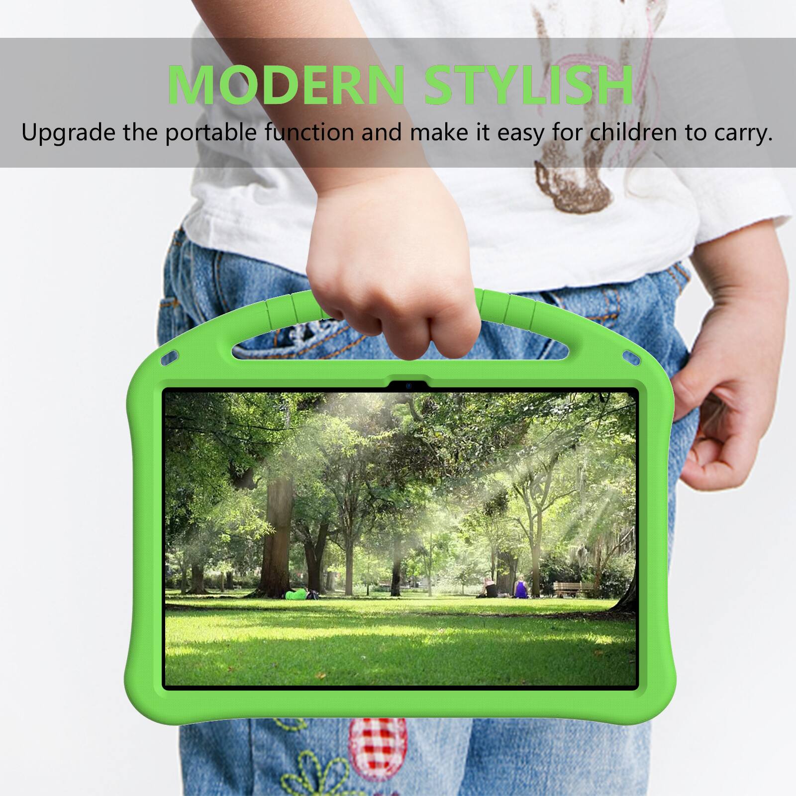 MODERN STYLISH  
Upgrade the portable function and make it easy for children to carry.