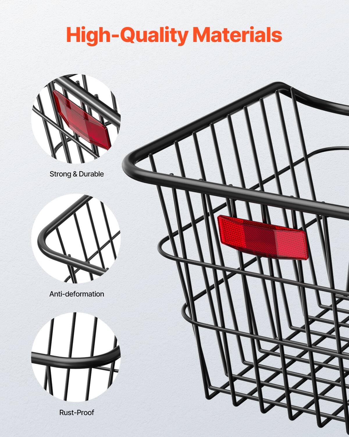 High-Quality Materials

- Strong & Durable
- Anti-deformation
- Rust-Proof