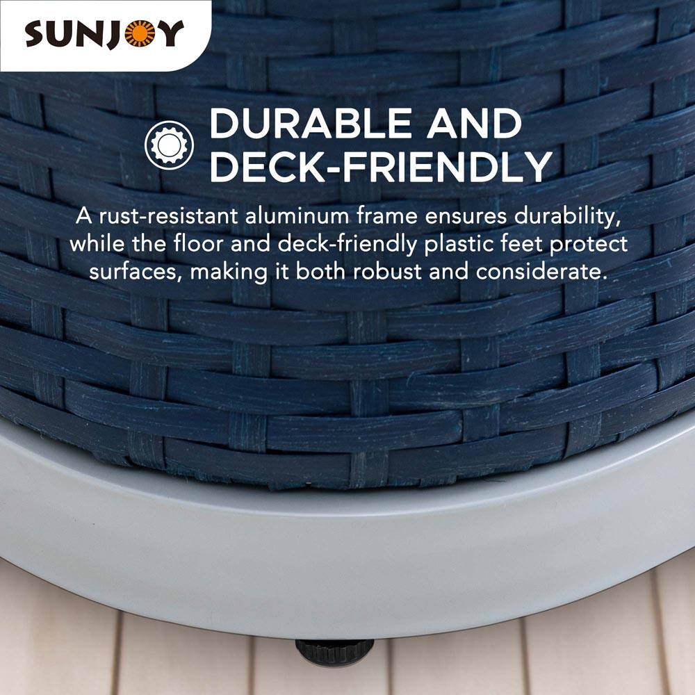 SUNJOY

DURABLE AND DECK-FRIENDLY

A rust-resistant aluminum frame ensures durability, while the floor and deck-friendly plastic feet protect surfaces, making it both robust and considerate.