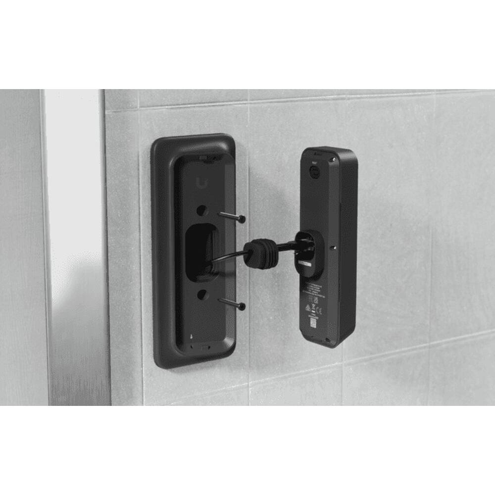 Alt View 5. Ubiquiti - G4 Doorbell Pro PoE GB Mnt UACC-G4 Doorbell Pro - Black.