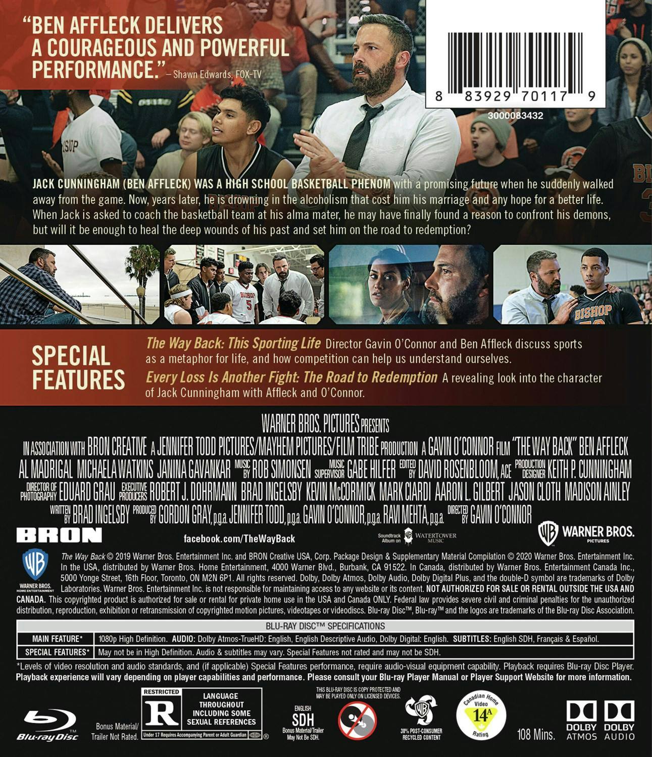 Back. The Way Back [Blu-ray].