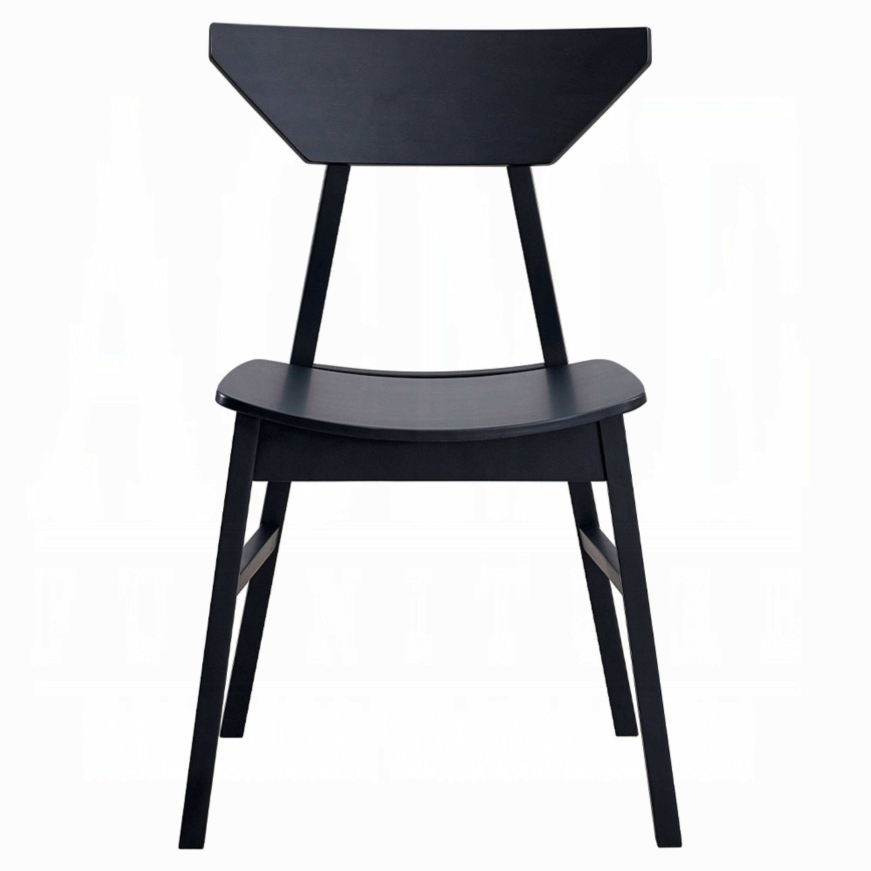 Alt View 1. Manhattan Lane - Frey 4pc Dining Side Chair Set, Low Curved Back - Black.