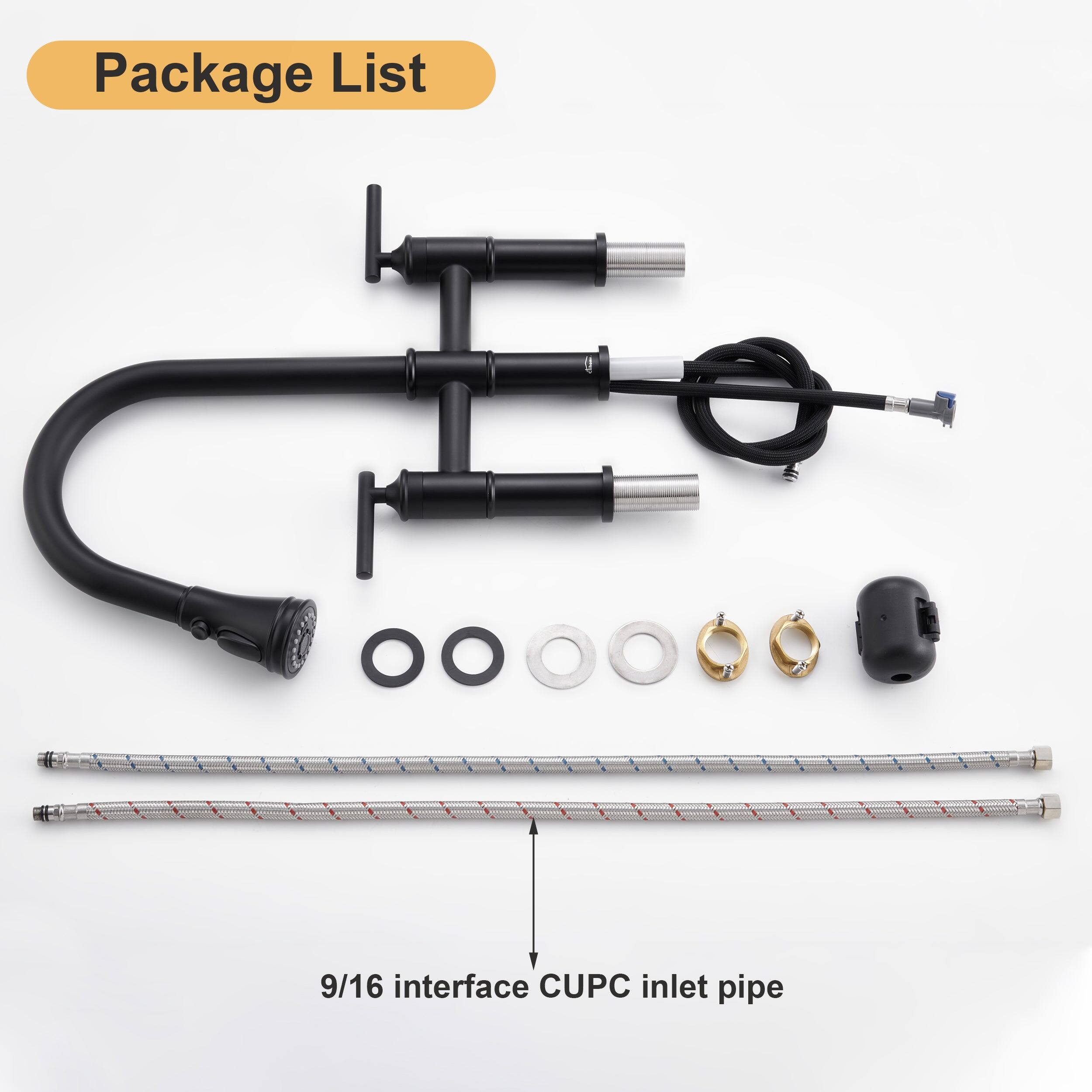 Package List
9/16 interface CUPC inlet pipe