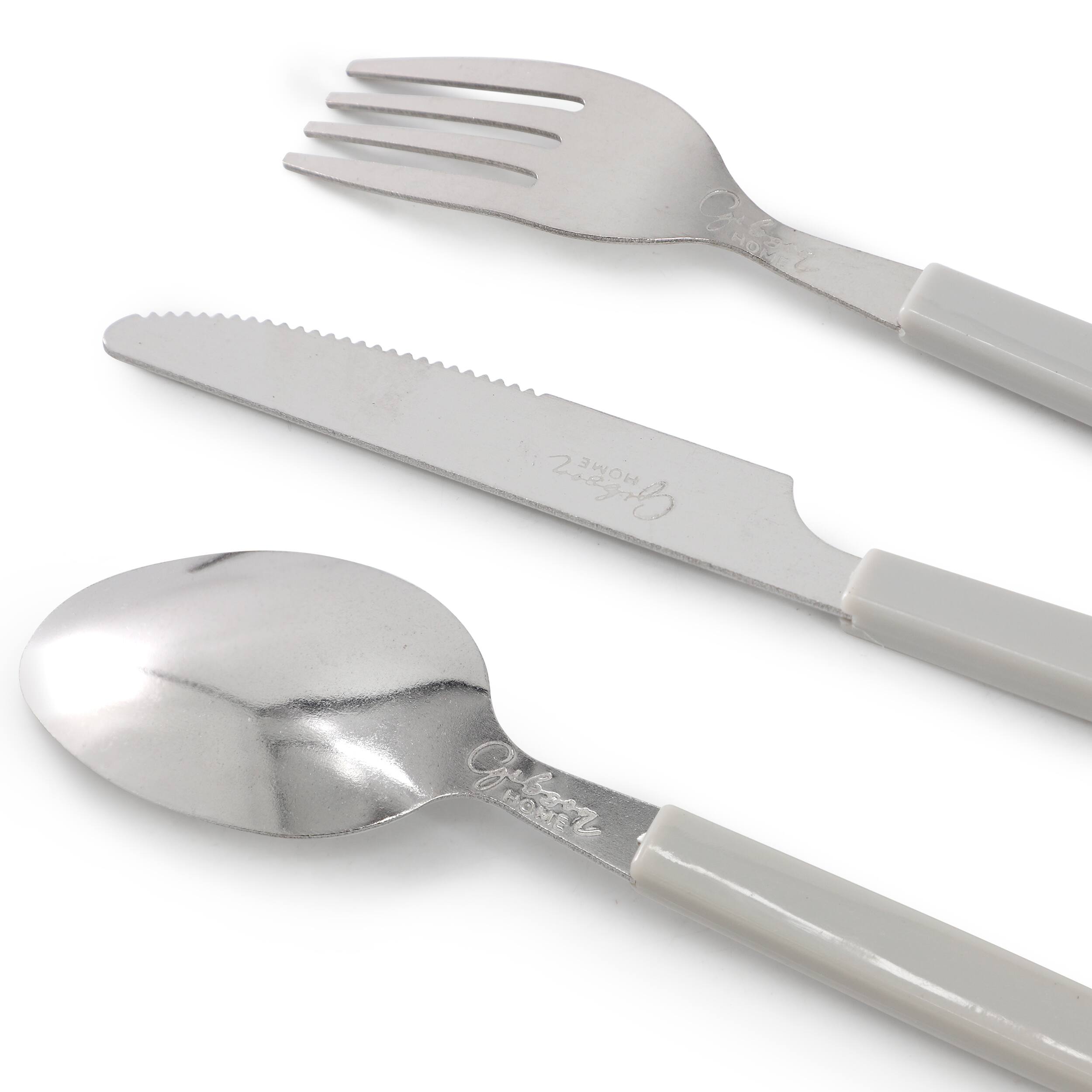 Gibson Home Edzelle 48 Piece Stainless Steel Flatware Set with
