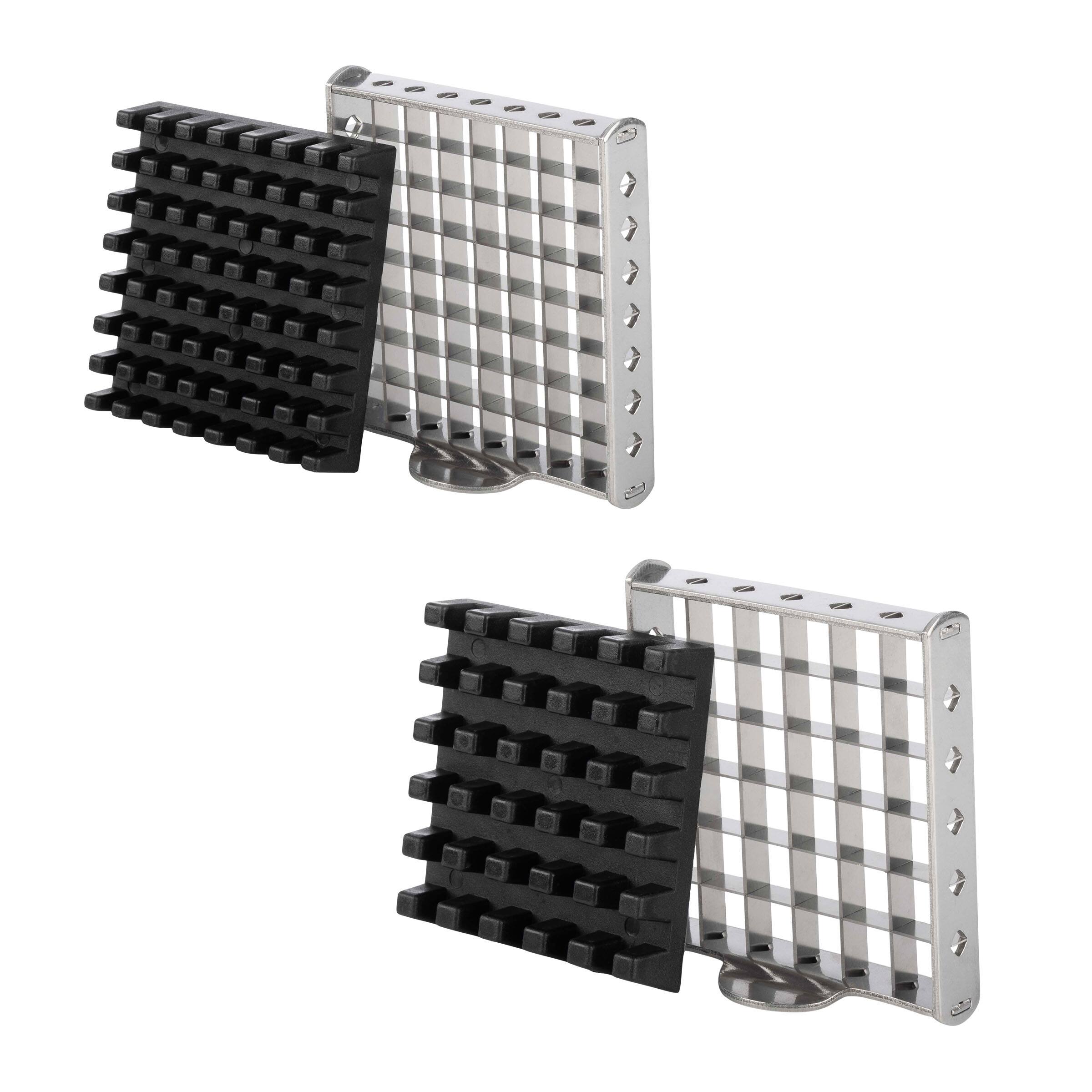 Back. Classic Cuisine - French Fry Cutter with Two Blades - Silver.