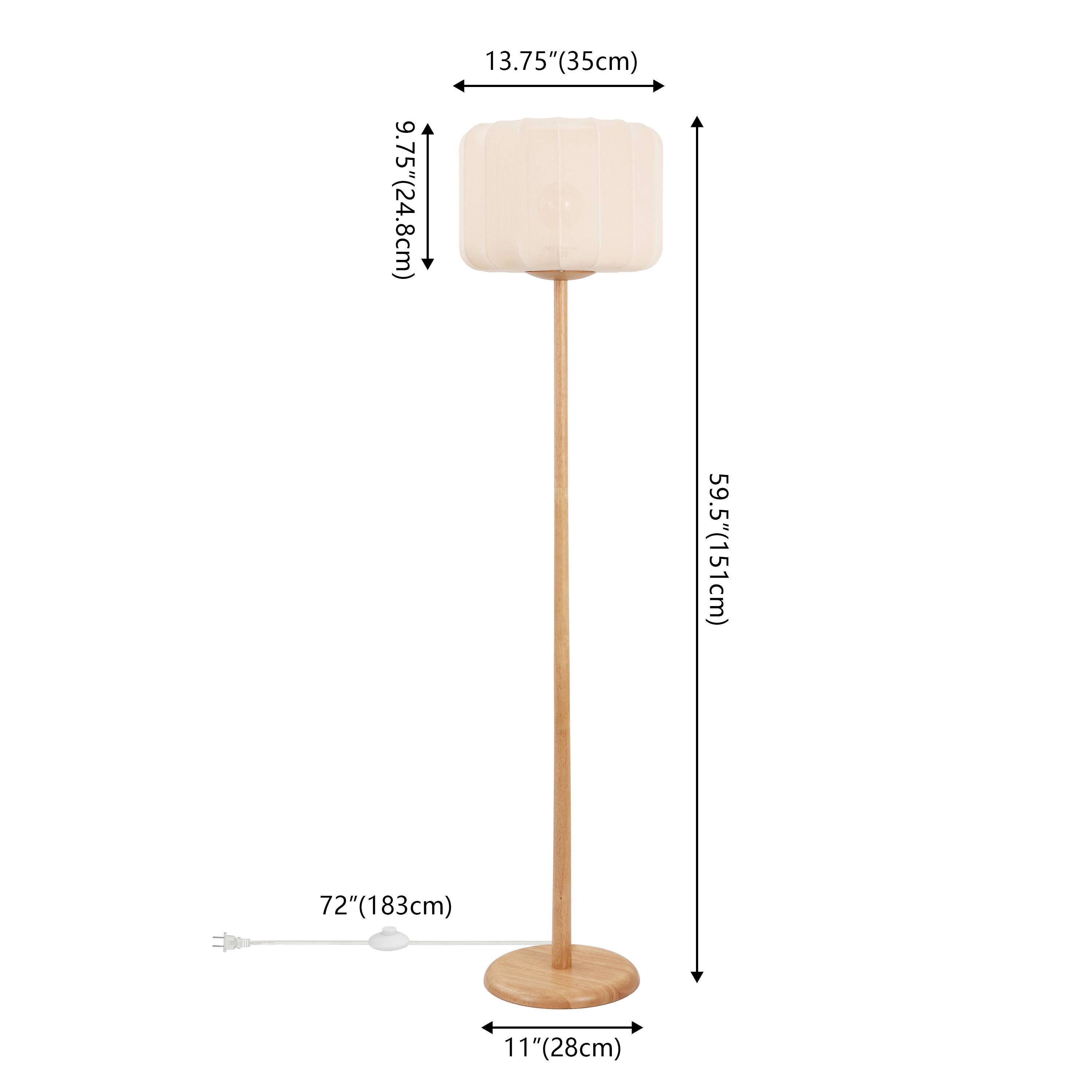 9.75" (24.8cm)  
13.75" (35cm)  
59.5" (151cm)  
72" (183cm)  
11" (28cm)