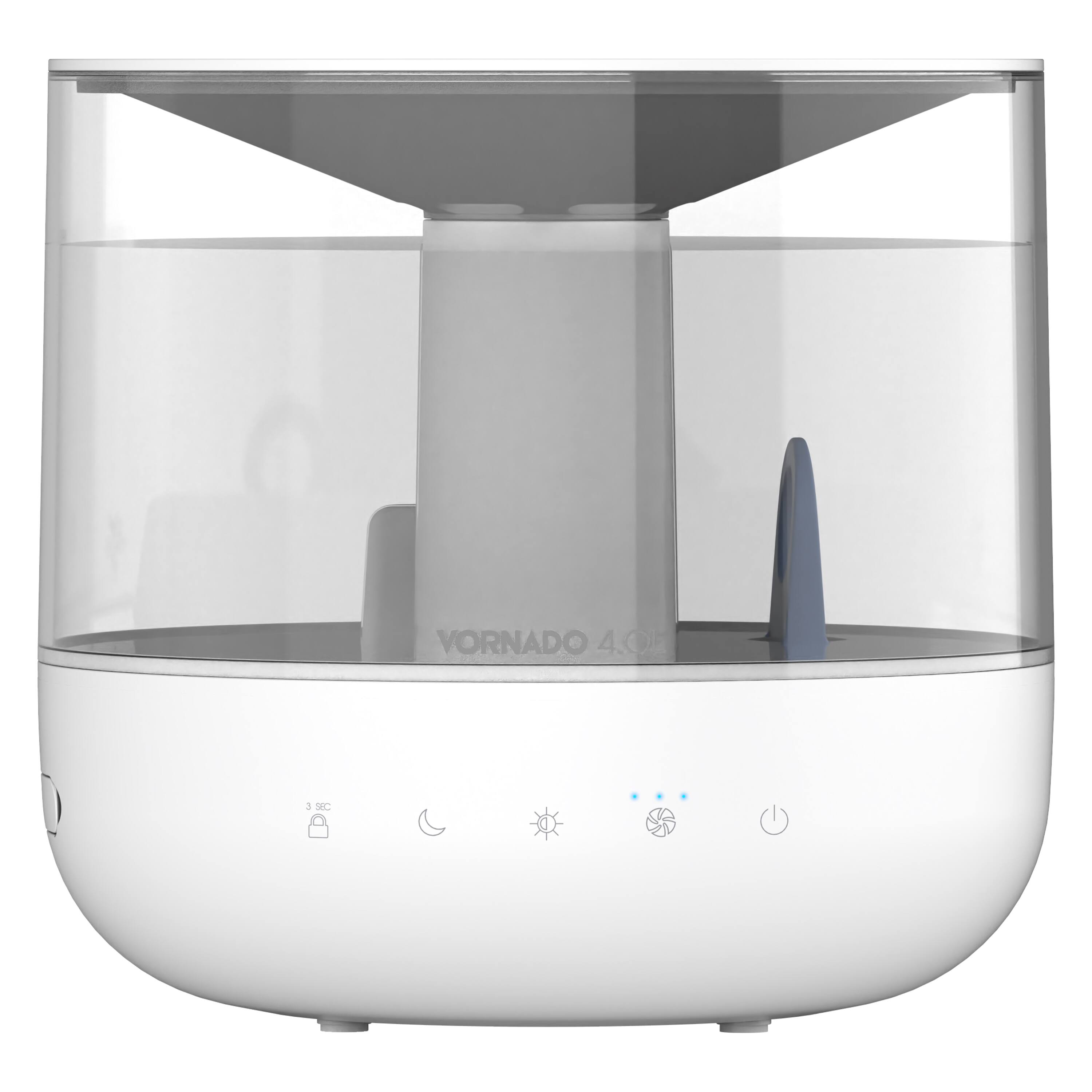 Alt View 1. Vornado - Vornado MISTIC 4 Ultrasonic Humidifier, Top-Fill, Aromatherapy, Ambient Lighting, 400 Sq Ft Coverage, 1 Gallon Tank - White.