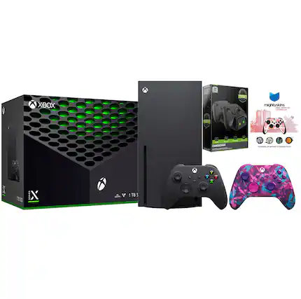 - D XBOX mightyskins ada A.S d C 5 I - CHARGEDOCK - C - -- t C : X 1850 SERIES X - V 1TB : : SETPS % Y X A J