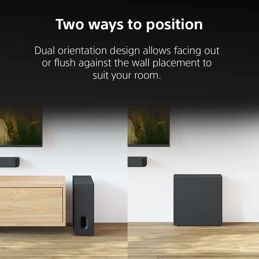 Two ways to position

Dual orientation design allows facing out or flush against the wall placement to suit your room.