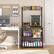 Left. Aheaplus - 3D Printer Stand with Power Outlets, 3-Tier Rolling Printer Stand with Filament Storage - Brown.