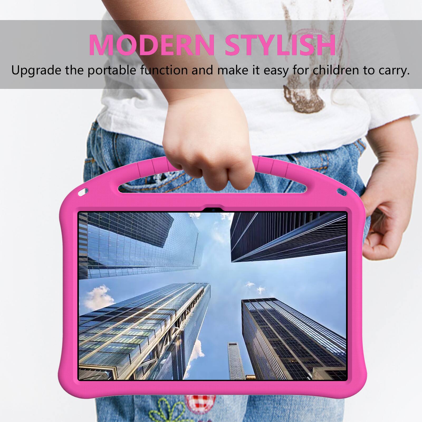 MODERN STYLISH  
Upgrade the portable function and make it easy for children to carry.