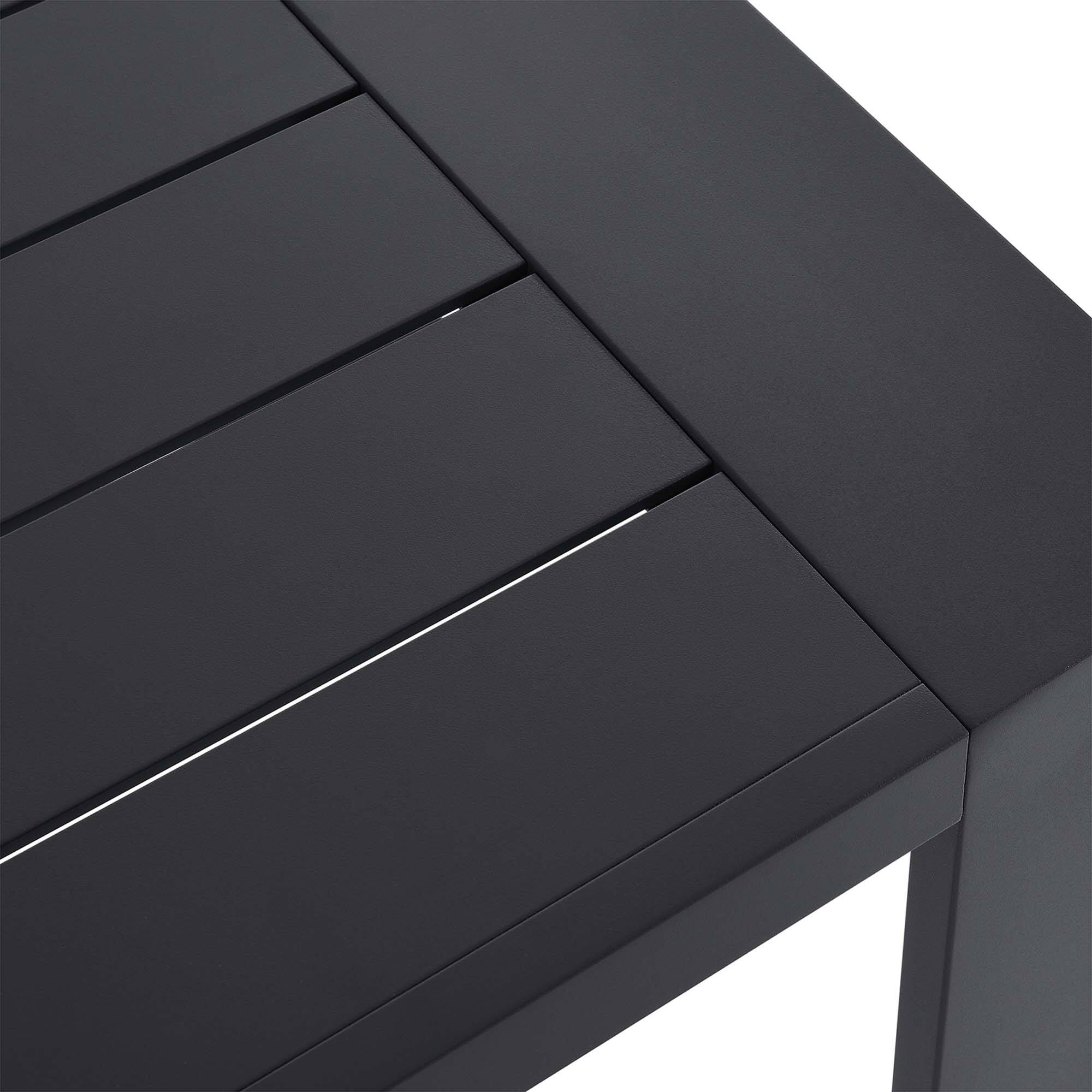 Alt View 4. Modway - Tahoe Outdoor Patio Powder-Coated Aluminum End Table by Modway - Gray.