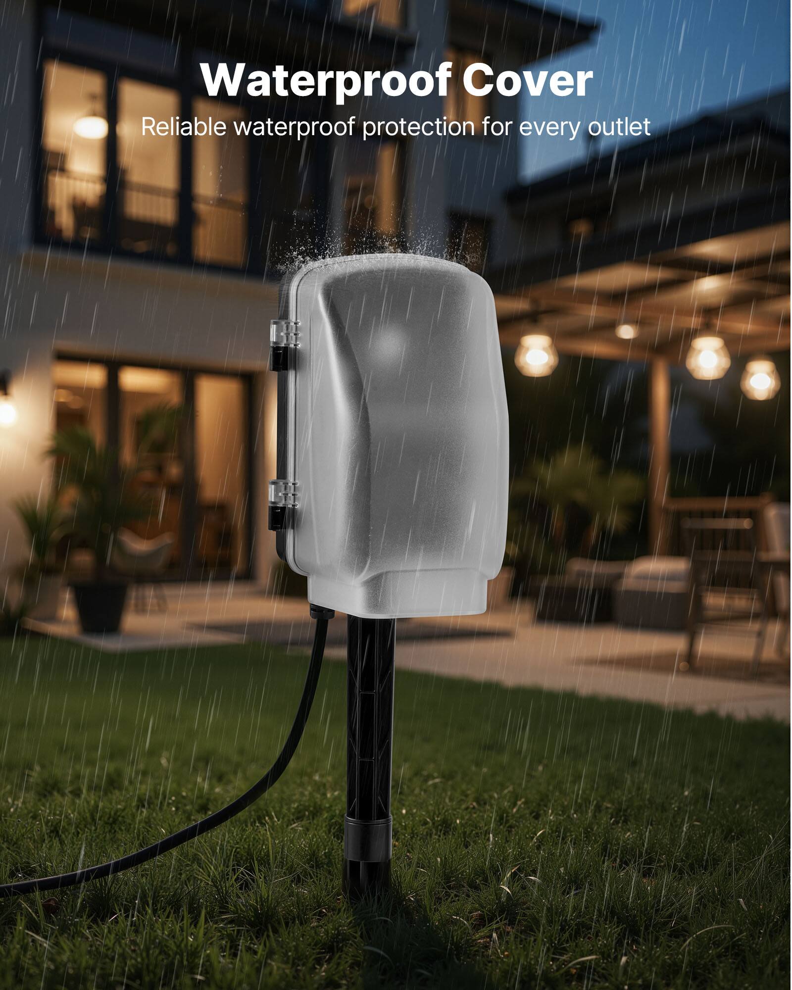 Waterproof Cover  
Reliable waterproof protection for every outlet