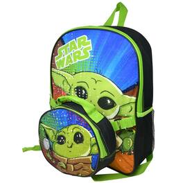 UPD - Star Wars Baby Yoda Grogu Backpack 16" with Lunch Bag Mandalorian - Multicolored
