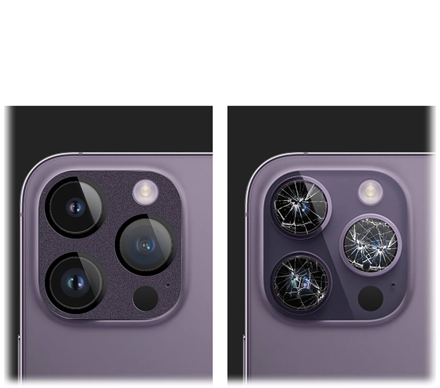 Alt View 12. SaharaCase - ZeroDamage Camera Lens Protector for Apple iPhone 14 Pro and iPhone 14 Pro Max (2-Pack) - Purple.