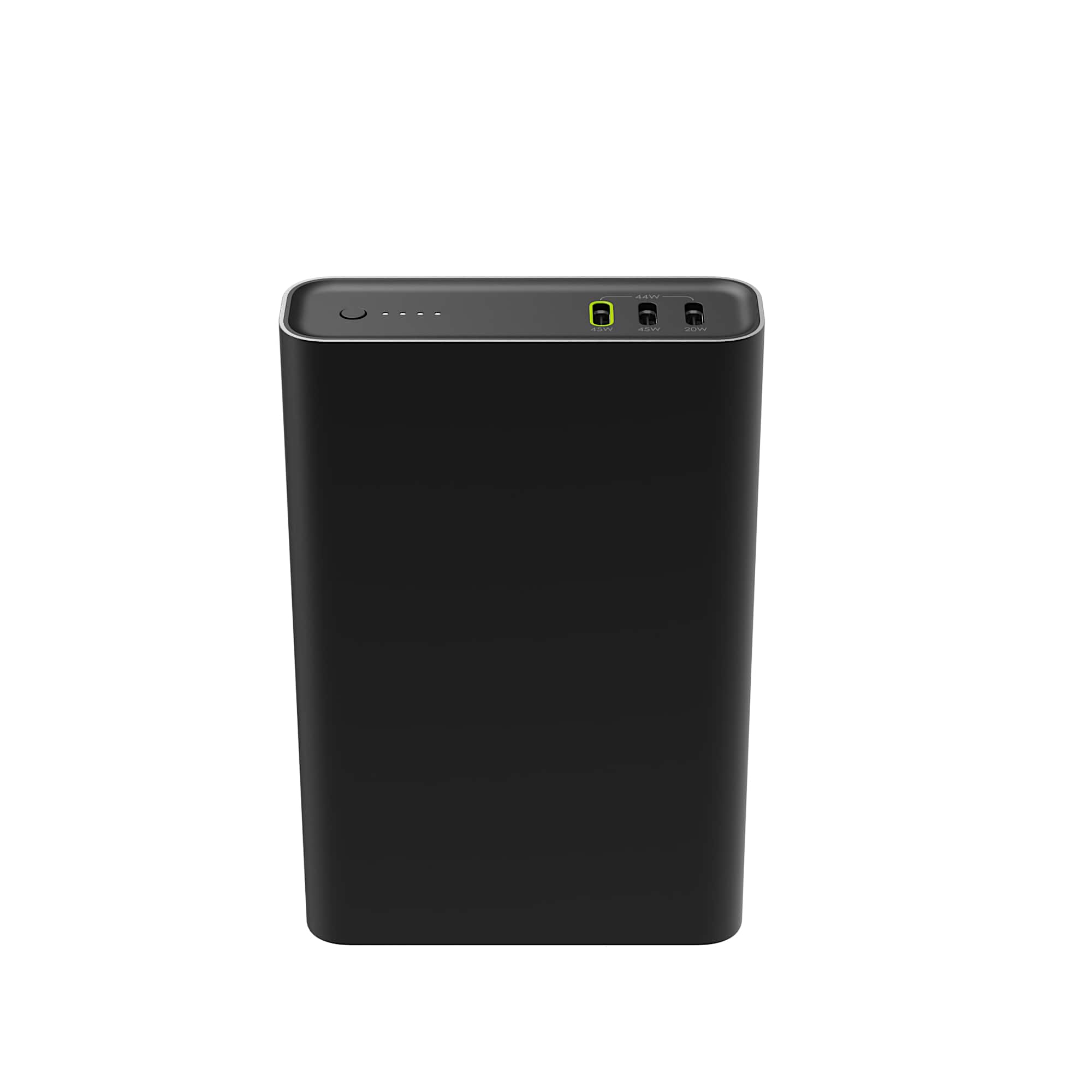 mophie - Powerstation Pro 20,000mAh Power Bank (Gen 3) For iPad, iPhone, Google Pixel, Samsung Galaxy, USB-C Devices - Black - Front_Zoom