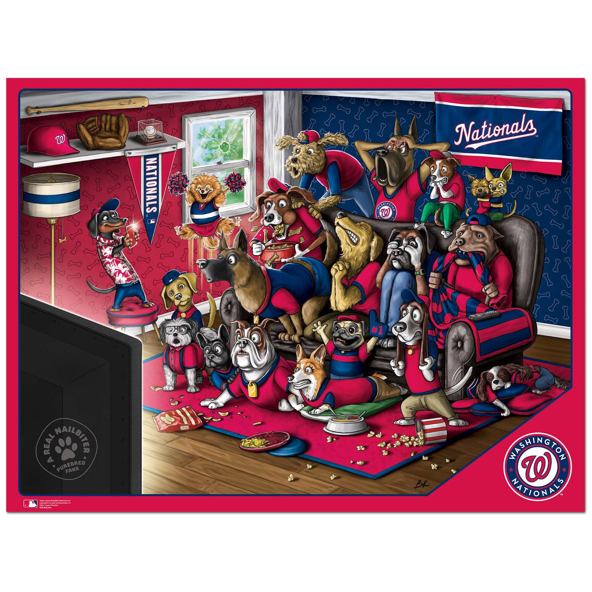 Sure, here is the corrected and grouped text from the image:

---

**Top Left:**
- W NATIONALS

**Top Center:**
- #1

**Top Right:**
- Nationals

**Middle Left:**
- NATIONALS

**Middle Center:**
- REAL WAILBITED A PUREBRED FANS

**Middle Right:**
- NASHENGTIOT W NATIONALS

**Bottom Left:**
- A REAL NAILBITER
- PURPLED FANS

**Bottom Center:**
- WASHINGTON NATIONALS

**Bottom Right:**
- WASHINGTON NATIONALS

---

This text is grouped based on its location in the image.