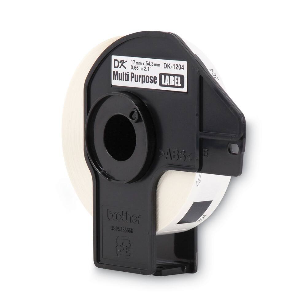 DK 17 mm x 54.3 mm DK-1204  
0.66" x 2.1"  
Multi Purpose LABEL  
ABS  
brother  
USP5435658  
J5  
204