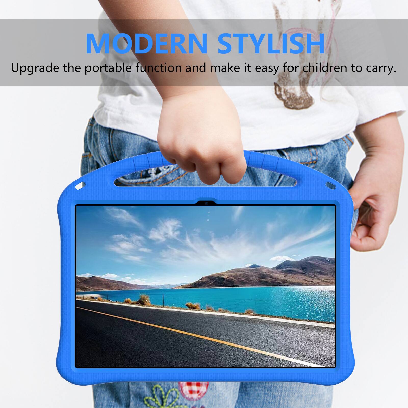 MODERN STYLISH  
Upgrade the portable function and make it easy for children to carry.