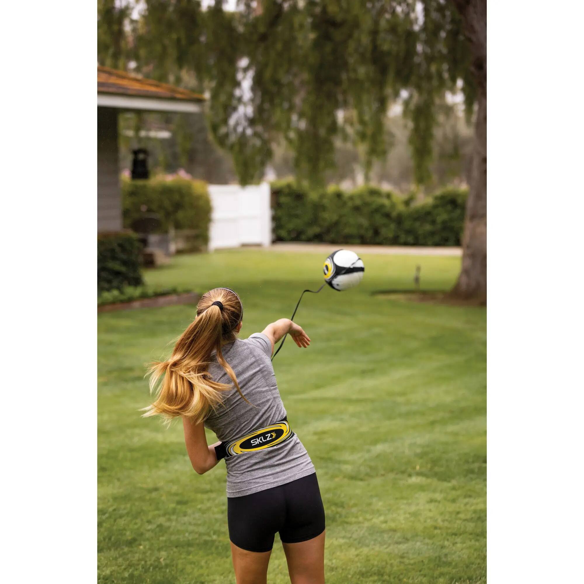 Alt View 1. SKLZ - SKLZ Hit-N-Serve Volleyball Trainer - Black/Yellow - Black/Yellow.