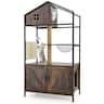 Gymax - Cat Tree w/ Litter Box Enclosure w/ Hidden Washroom Scratching Posts & Pad - GYM18075