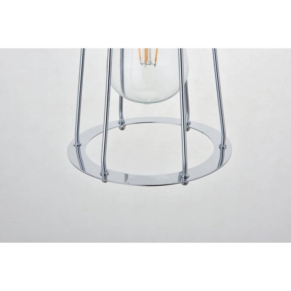 Alt View 1. Living District - Auspice 1 Light Chrome Pendant - Chrome.