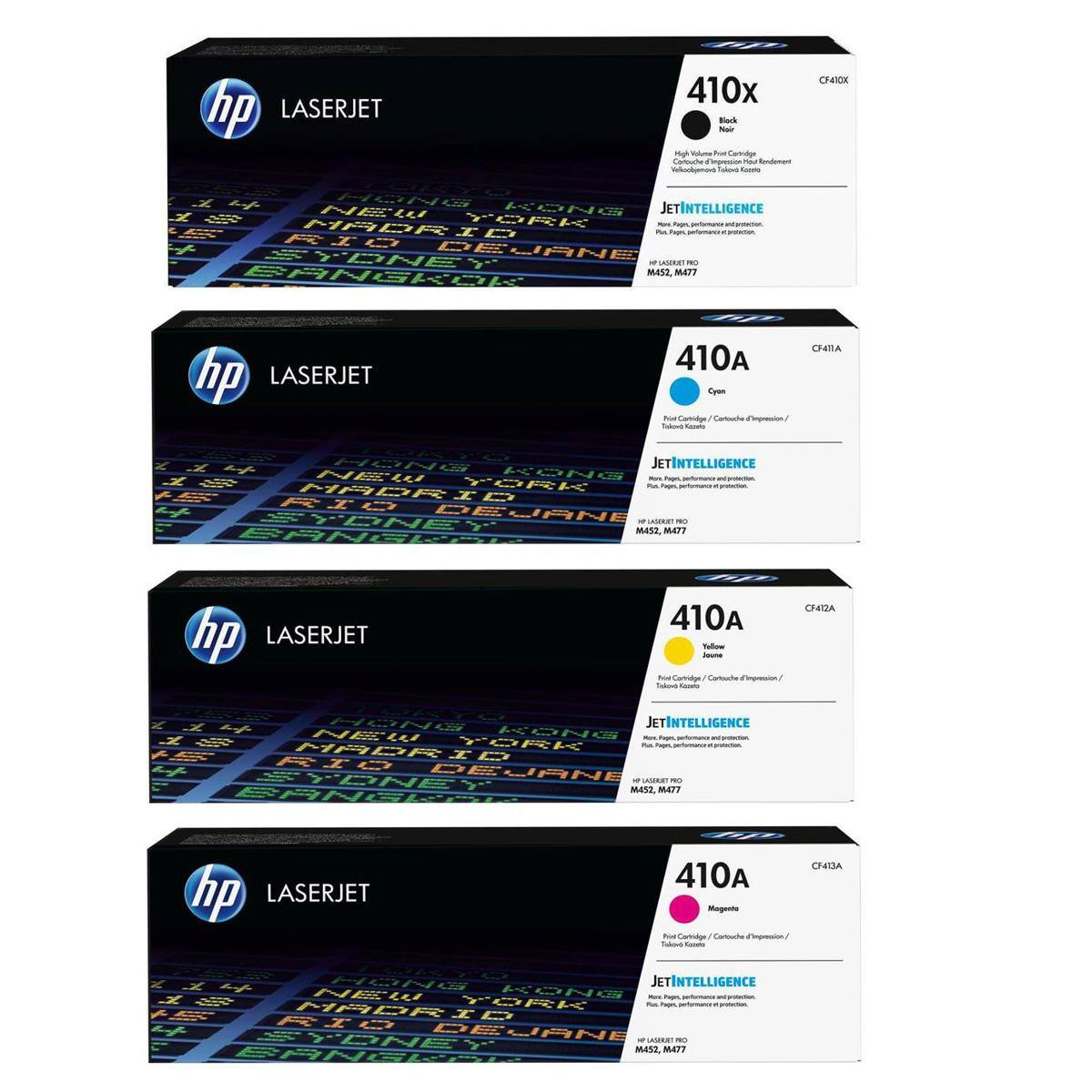 HP 410X Color LaserJet Pro M452/MFP M477 Series Kit Includes High Yield ...