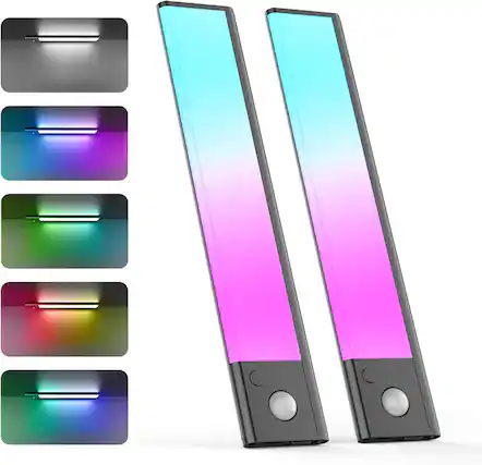 Front. Rossetta - Rossetta 2Pcs Under Cabinet Lights - Gray.