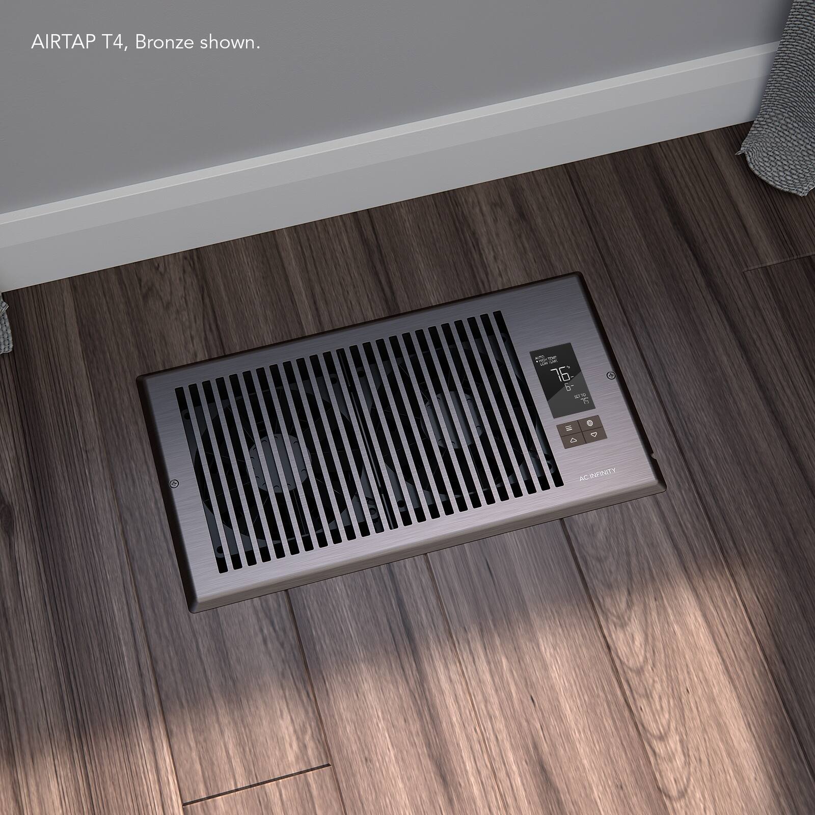 AIRTAP T4, Bronze shown.

- 76°F
- AC INFINITY