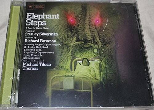 Elephant Steps  
A Fearful Radio Show  
Music by Stanley Silverman  
Libretto by Richard Foreman  
With Pop Singers, Opera Singers, Orchestra, Rock Band, Electronic Tape, Raga Group, Tape Recorder, Gypsy Ensemble and Elephants  
All Under the Direction of Michael Tilson Thomas