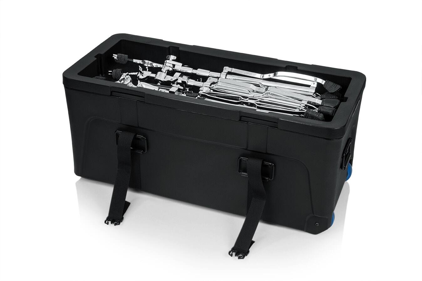 Alt View 3. Gator - Deluxe Molded Drum Hardware Trap Case with Removable Tray and Recessed Wheels, 36" x 14" x 16".