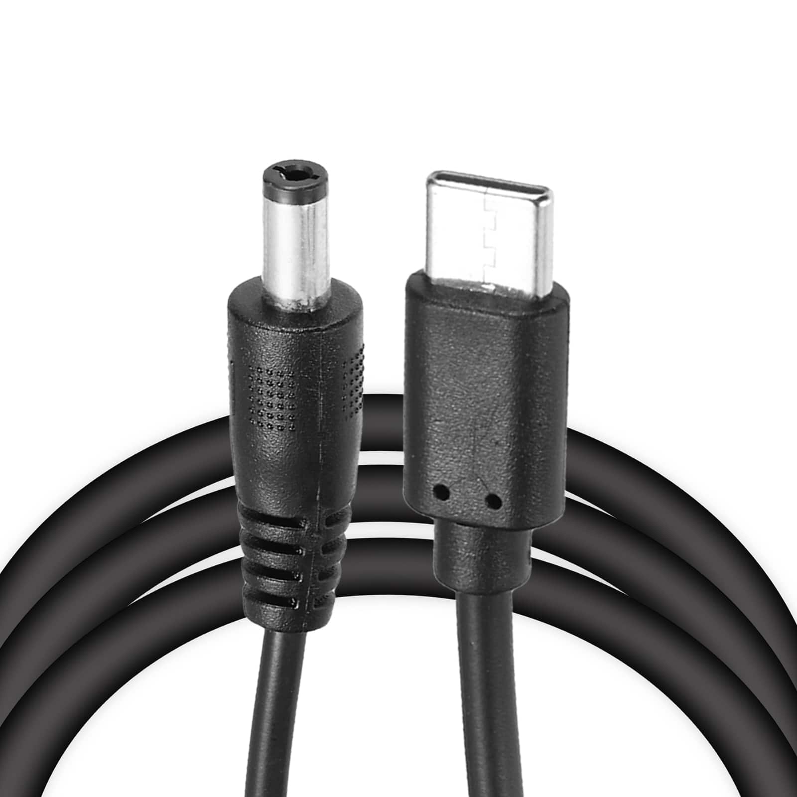 Unique Bargains - 2pcs USB C to DC 5.5x2.1mm PD Cable, 12V/3A 36W, for Router, Camera, TV Box, Desk Lamp - Black