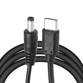 Unique Bargains - 2pcs USB C to DC 5.5x2.1mm PD Cable, 12V/3A 36W, for Router, Camera, TV Box, Desk Lamp - Black