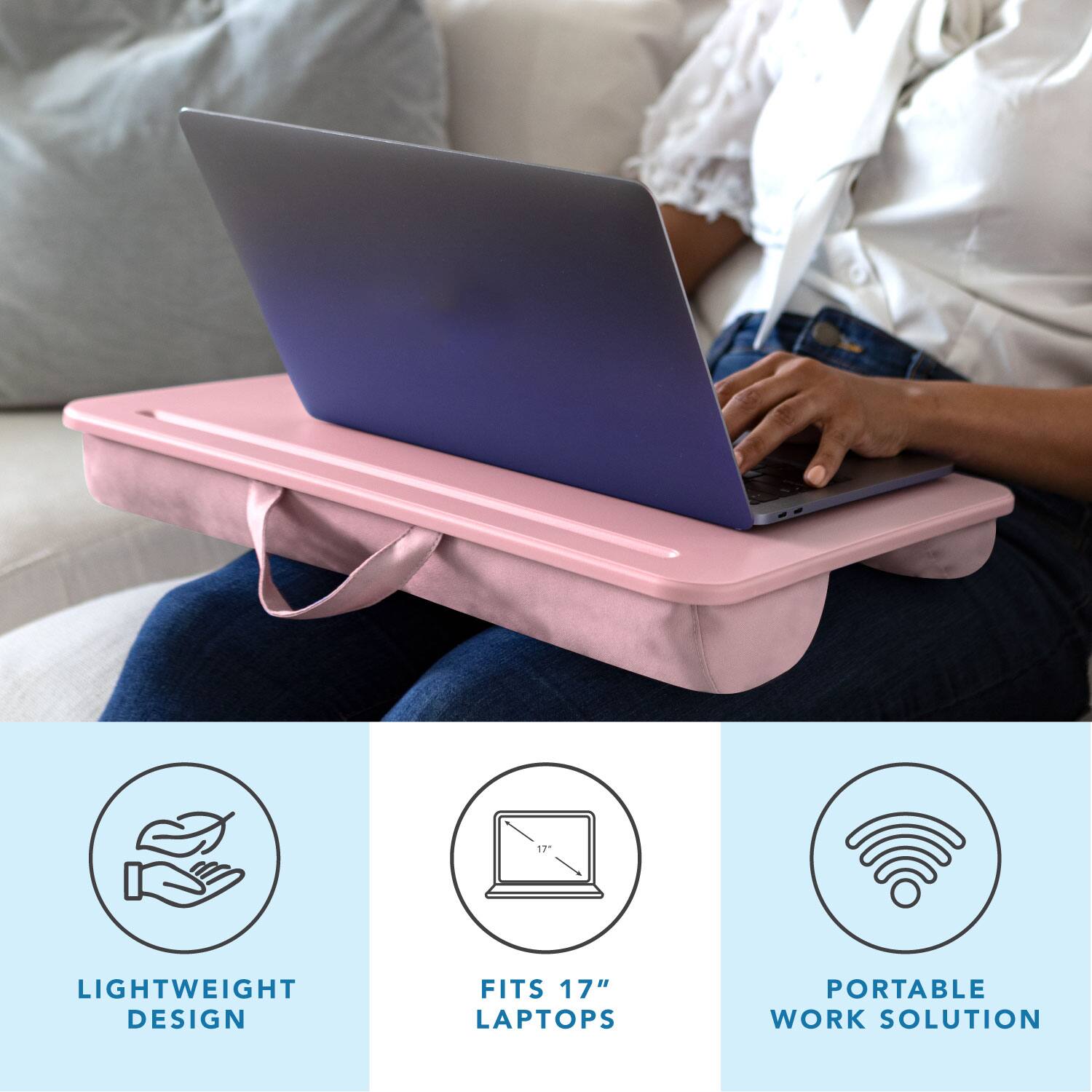 17" Lightweight Design Fits 17" Laptops Portable Work Solution