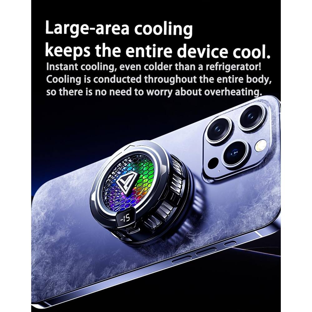 Large-area cooling keeps the entire device cool.  
Instant cooling, even colder than a refrigerator!  
Cooling is conducted throughout the entire body, so there is no need to worry about overheating.