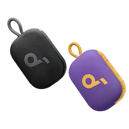 Soundcore - Select 4 Go 2-Pack Bluetooth Portable Speakers – Black & Purple, TWS Pairing Enabled - Black and Purple