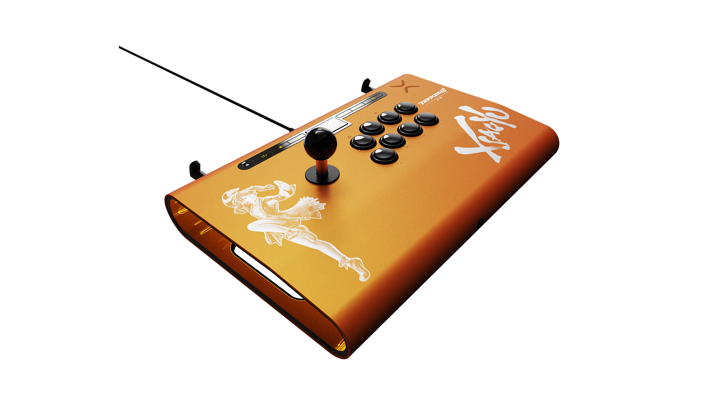 Left. Performance Designed Prod - TEKKEN 8 Victrix™ Pro FS Arcade Fight Stick - Orange.