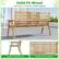 Solid Fir Wood
Hold up to 710 lbs for reliable support
Stable Construction
Reinforced Crossbars