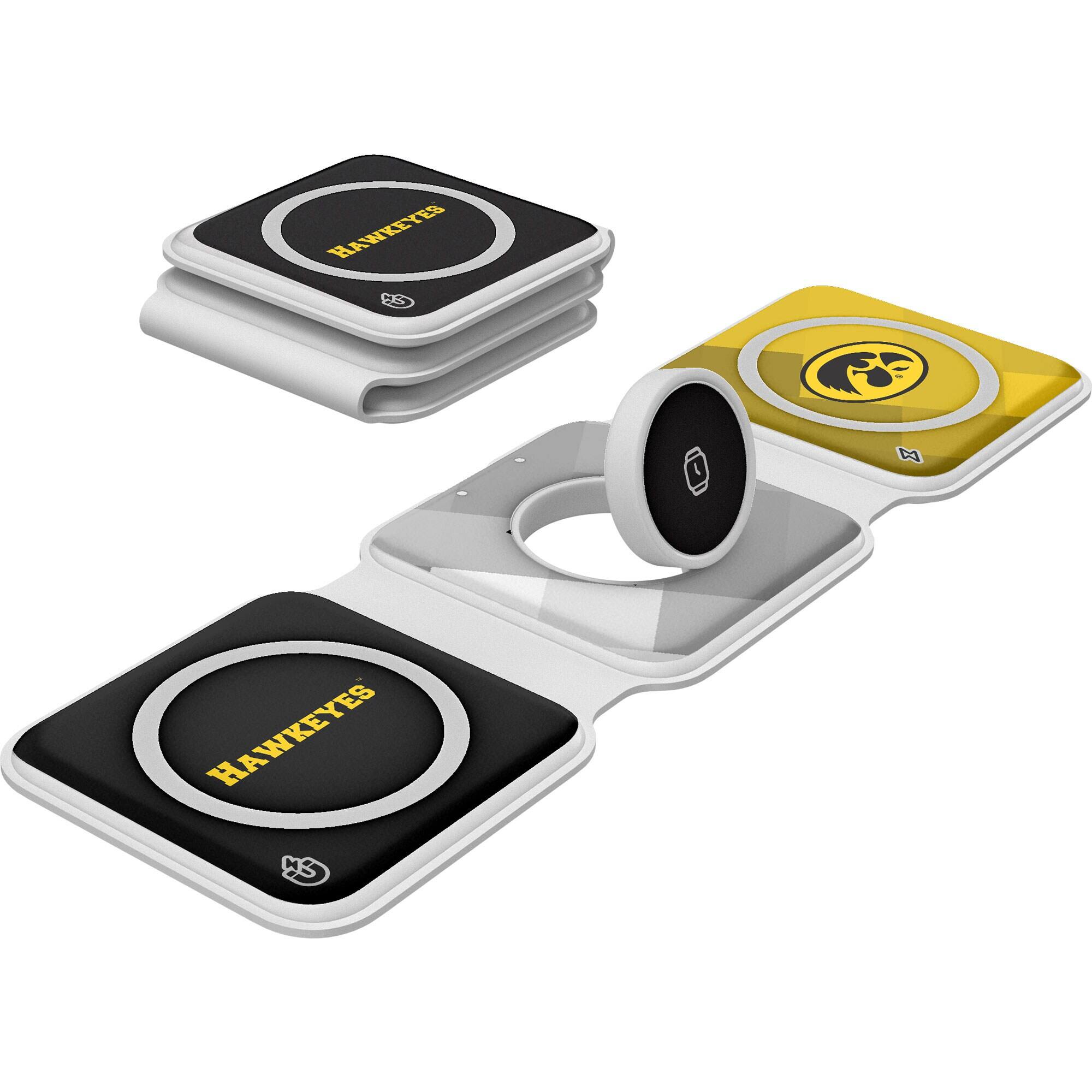 Keyscaper - Iowa Hawkeyes 3-in-1 Foldable Charger - White