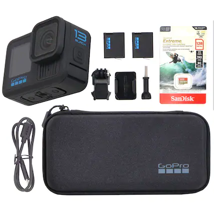 GoPro 13 Black
Mode
GoPro
1 - 4K
SanDisk Extreme
128GB
SanDisk
190MB/s
90MB/s
GoPro