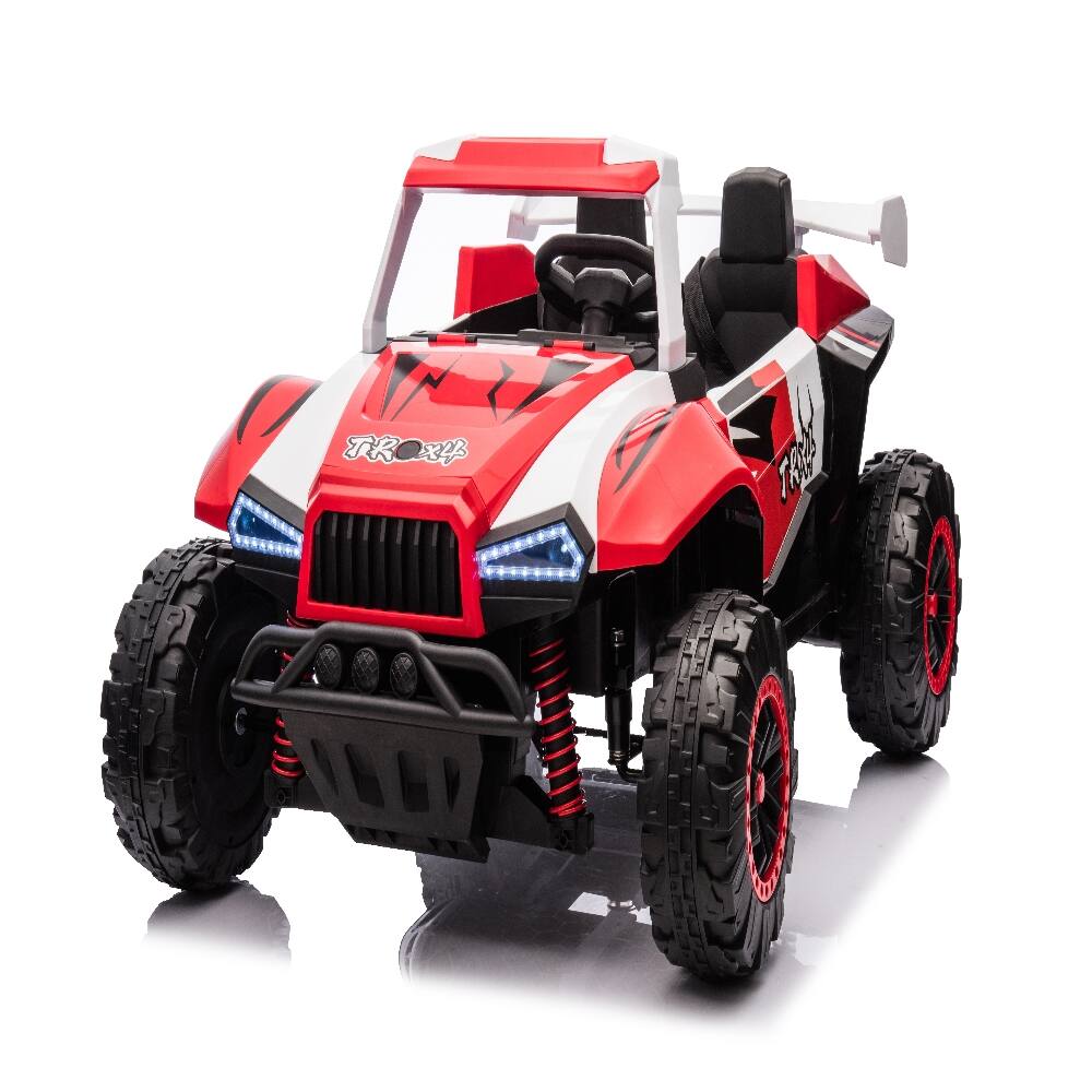 Front. Ropilly - Ropilly 24V 2 seater ride on car, 4x4 off road UTV toy with 4x200W motors.