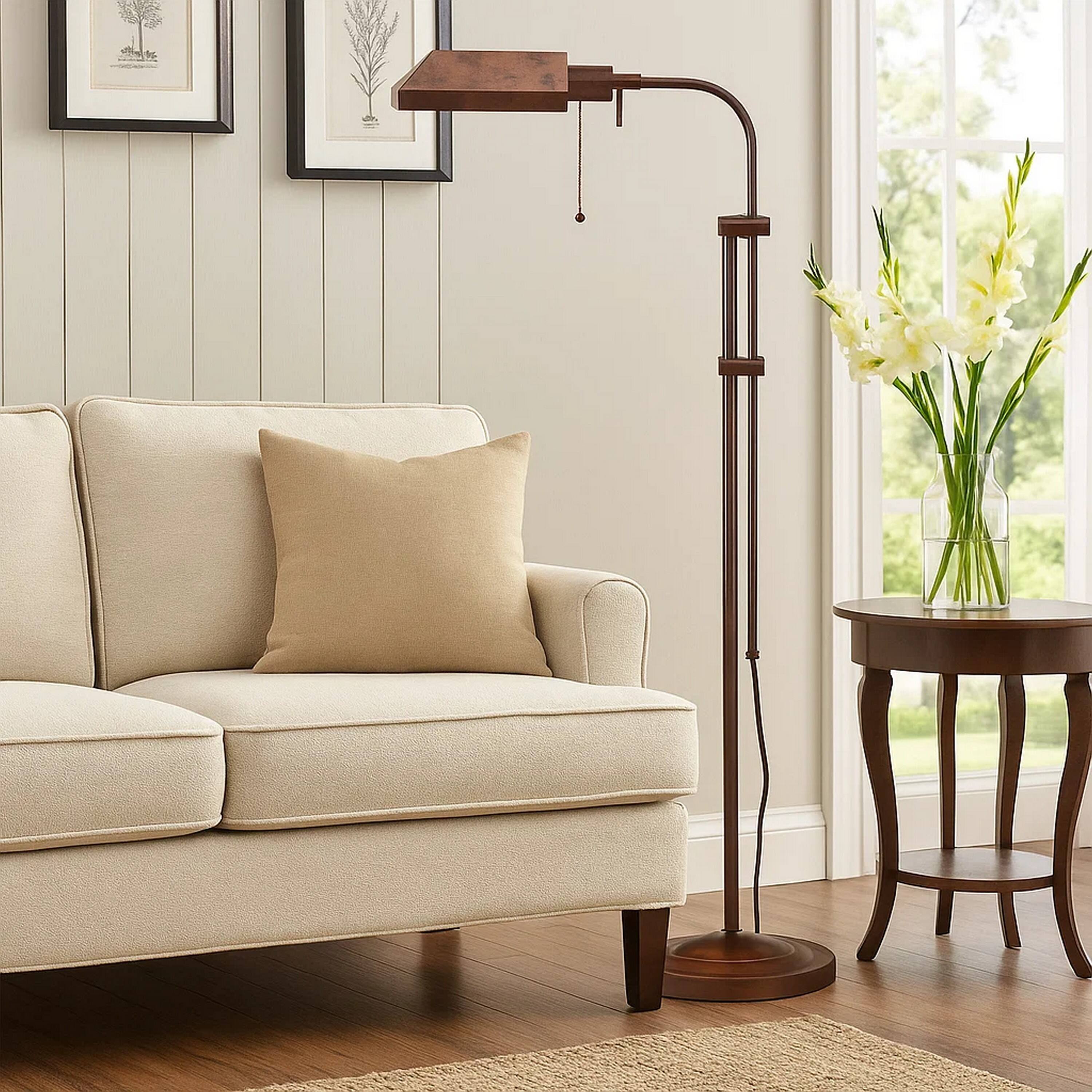 Manhattan Lane Metal Rectangular Floor Lamp with Adjustable Pole - Best Buy
