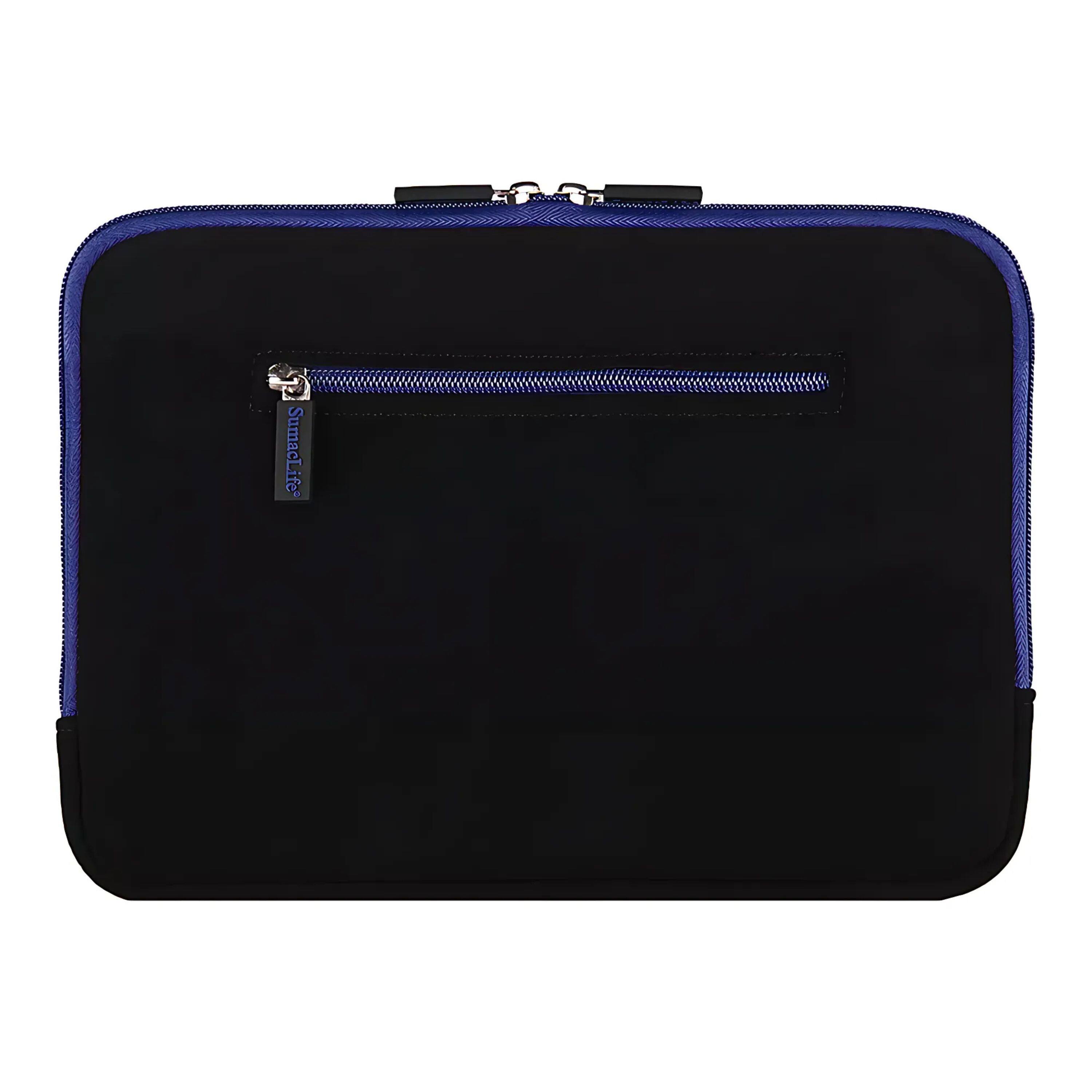 Left. Kitcheniva - Padded Laptop Sleeve Case Bag For 16" Laptop Black/Blue - Black/Blue.