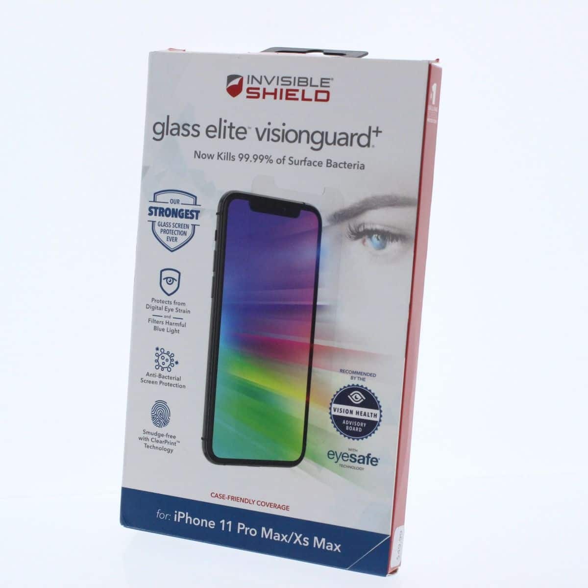 ZAGG - Screen Protector FIT Apple Iphone 11 Pro Max XS MAX screen protector Glass Elite Visionguard+ (ZAG200103917 - Clear