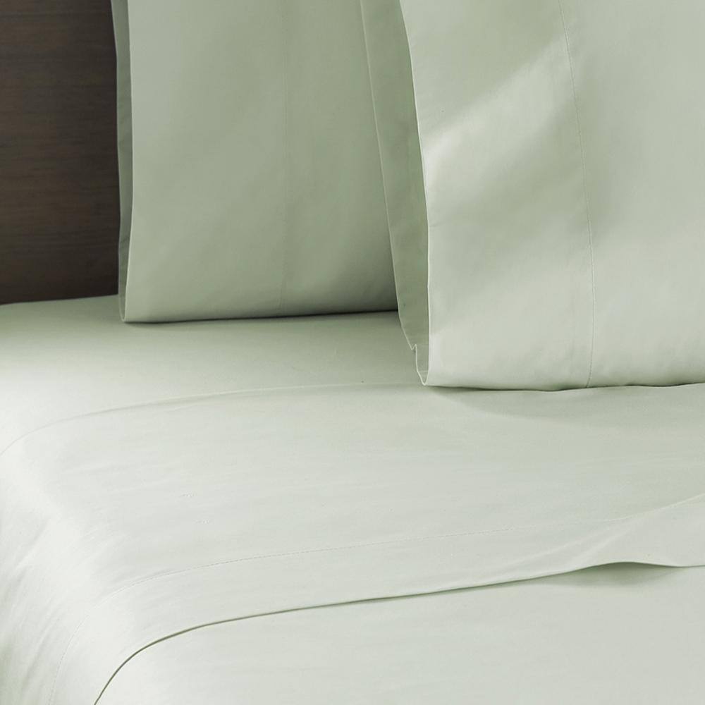 Alt View 2. Shavel Home Products - 250 Thread Count Cotton Percale Sheet Set, Twin, Kiwi - Kiwi.