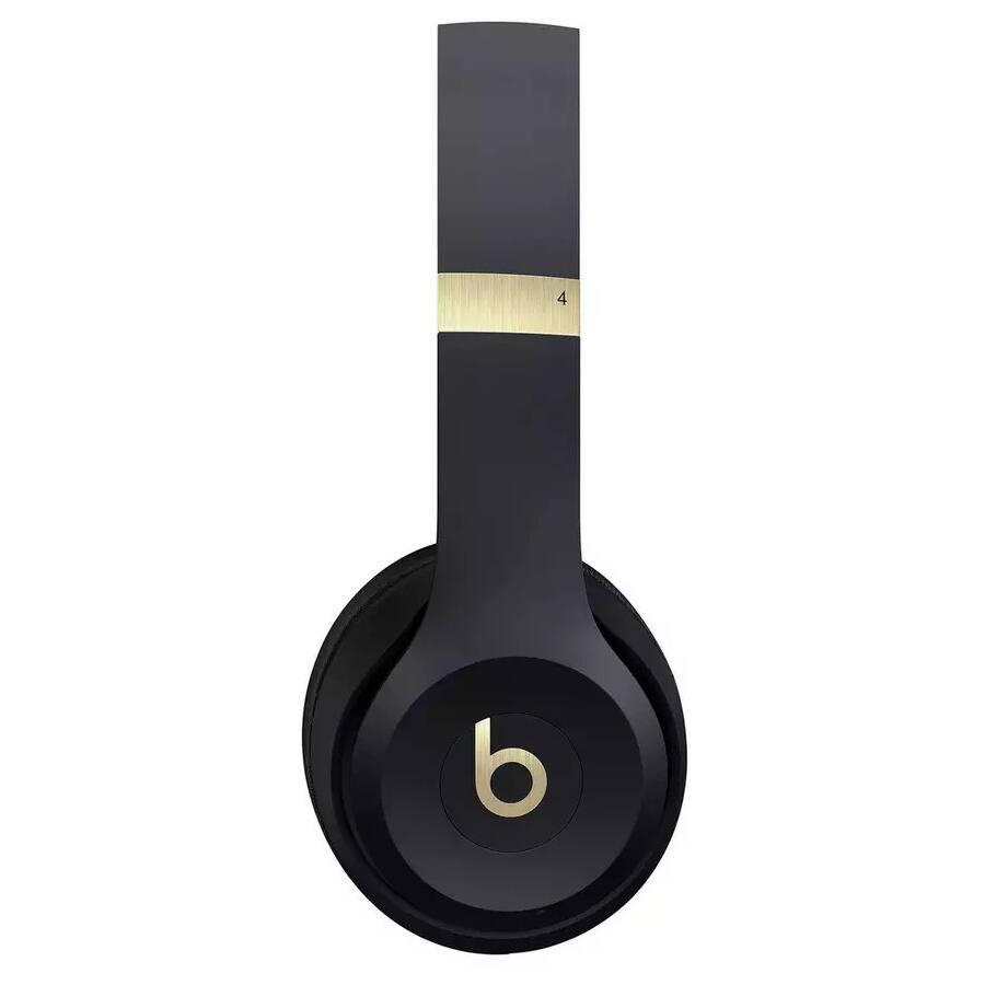 Left. Beats - Beats - Solo 4 True Wireless On-Ear Headphones + Power Adapter - Black.