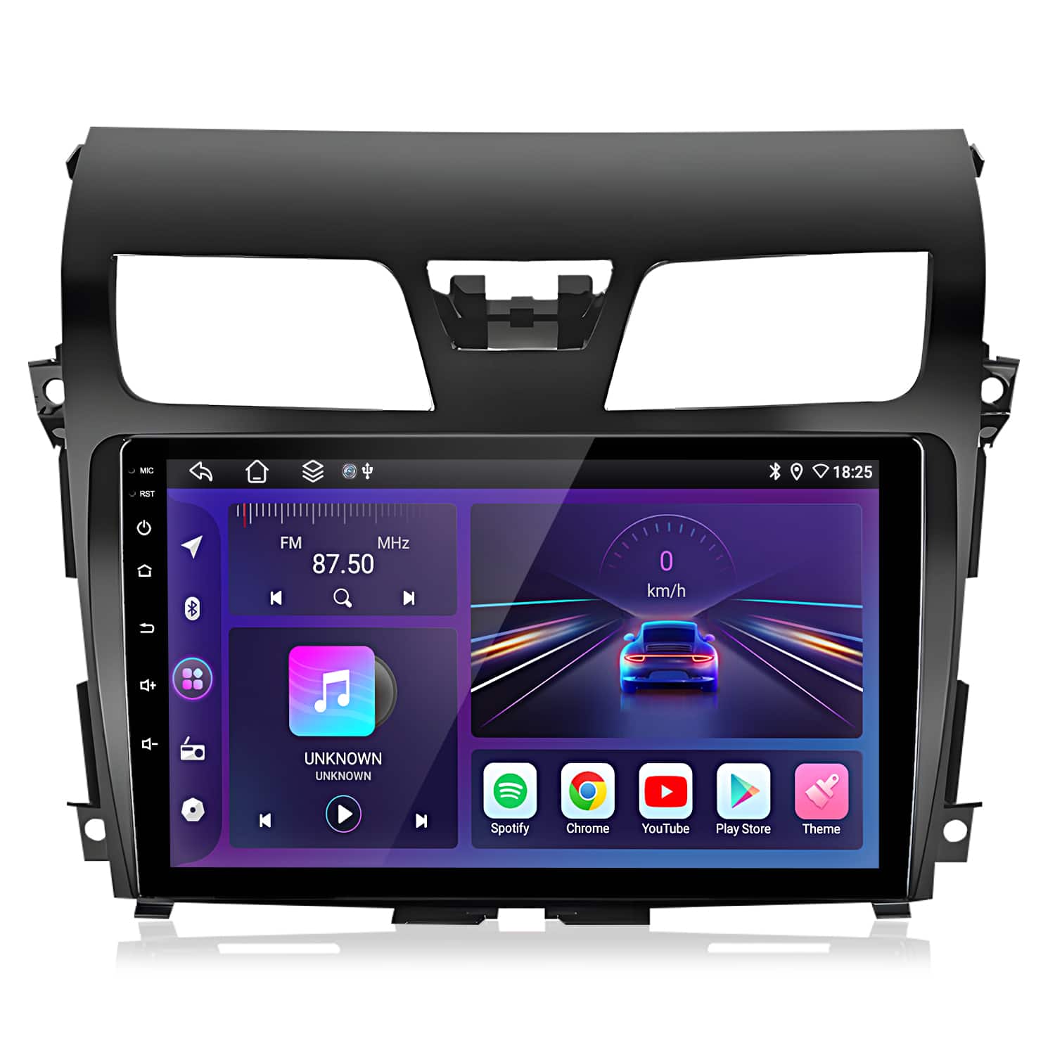 Junsun - 10"Android15 6+128GB carplay 8Core For Nissan Altima 2013-2018 Car Stereo Radio BT GPS Navi WIFI RDS SWC DSP FM - Black
