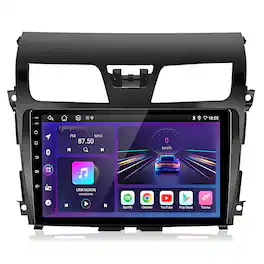 Junsun - 10"Android15 6+128GB carplay 8Core For Nissan Altima 2013-2018 Car Stereo Radio BT GPS Navi WIFI RDS SWC DSP FM - Black