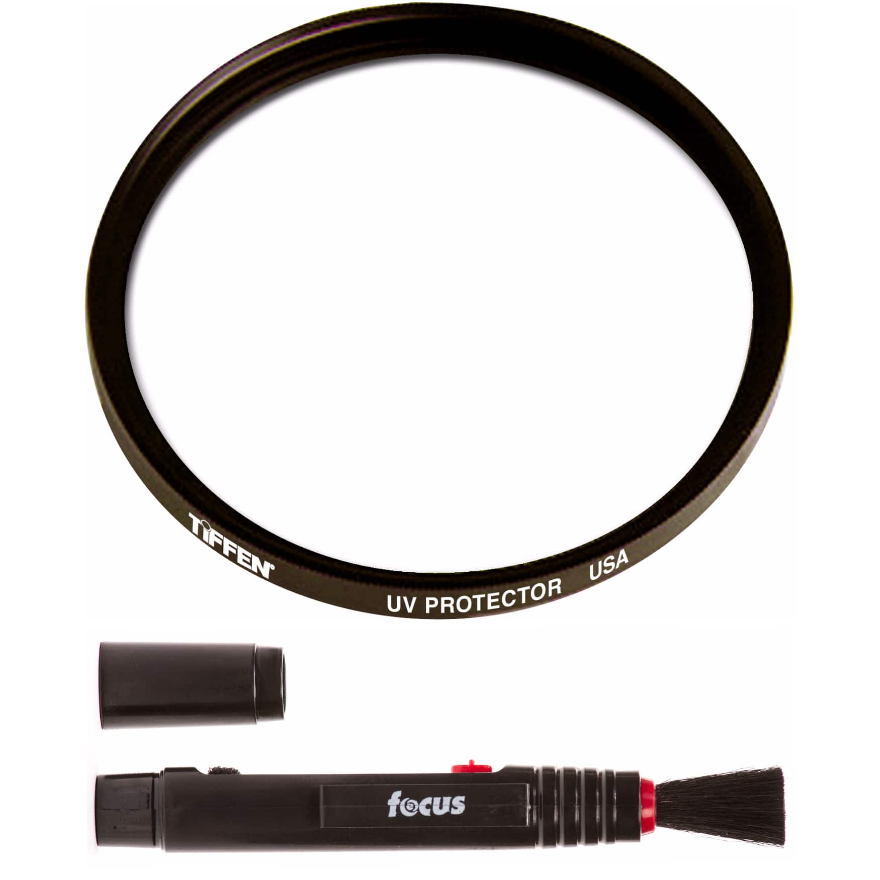 Tiffen - 28mm UV Protector Lens Filter with Lens Cleaning Brush Tool Bundle