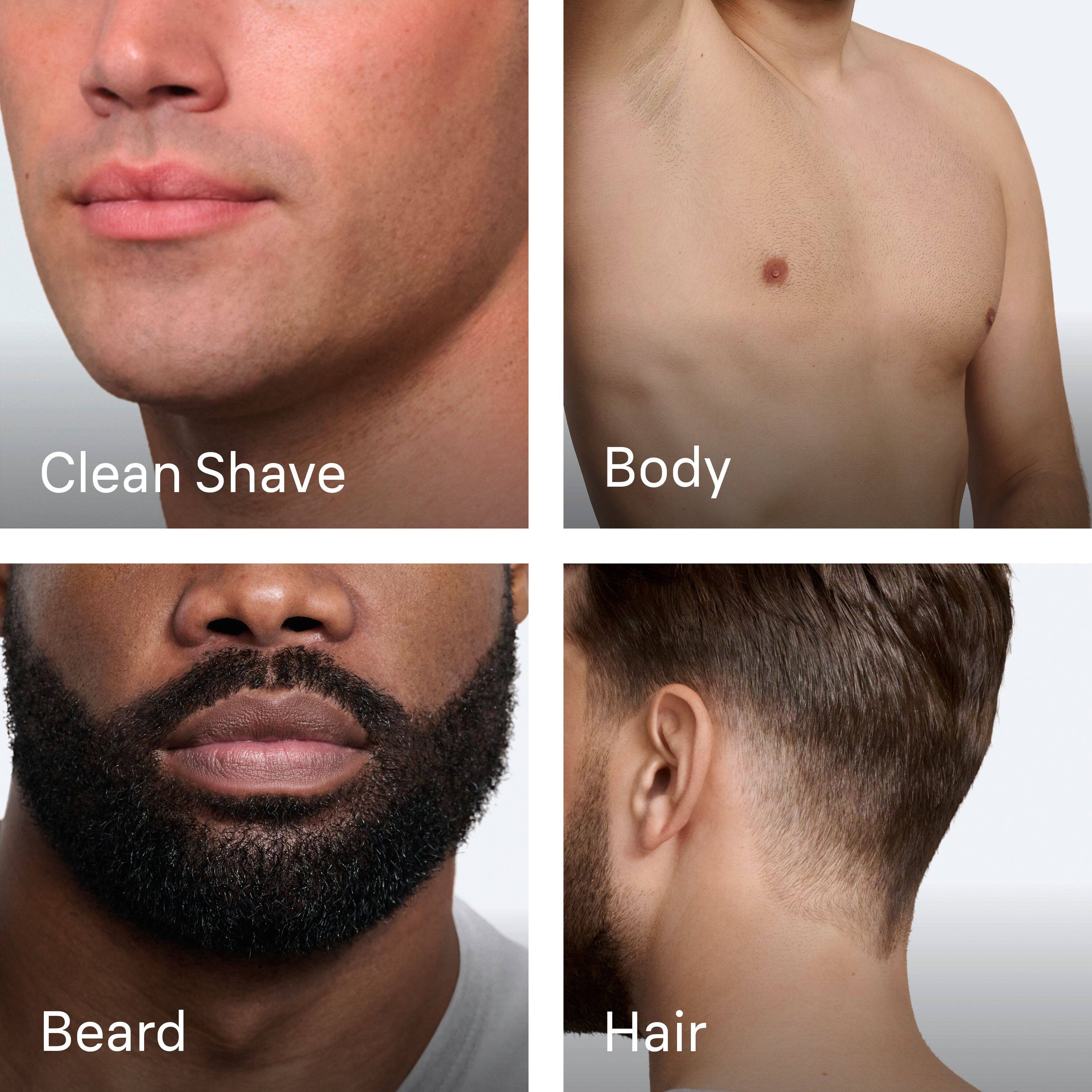 Clean Shave  
Body  
Beard  
Hair